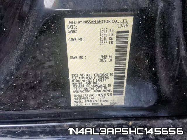 1N4AL3AP5HC145656 фото 2