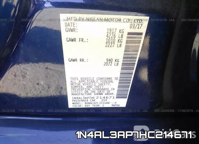 1N4AL3AP7HC214671 фото 9