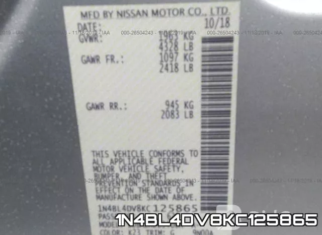 1N4BL4DV8KC125865 фото 10