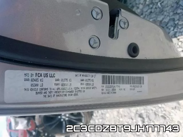 2C3CDZBT9JH177743 фото 2