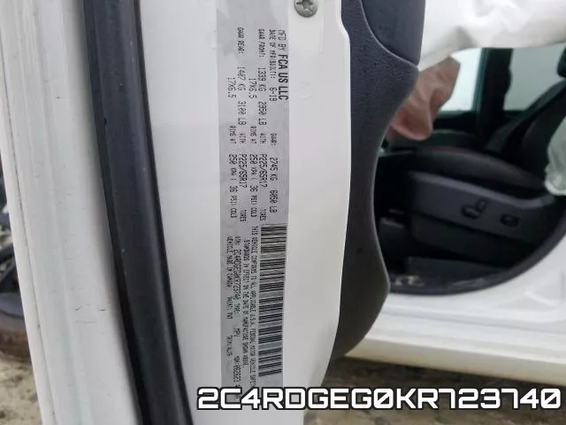 2C4RDGEG0KR723740 фото 2
