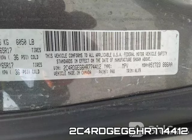 2C4RDGEG6HR774412 фото 10