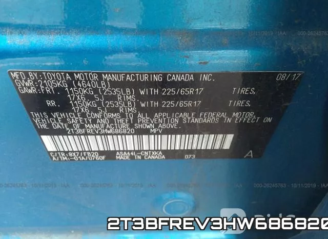 2T3BFREV3HW686820 фото 9
