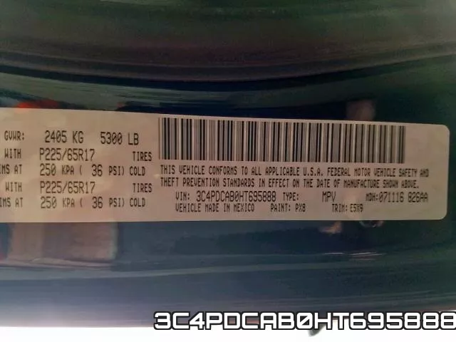 3C4PDCAB0HT695888 фото 2