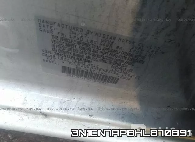 3N1CN7AP8HL870891 фото 10