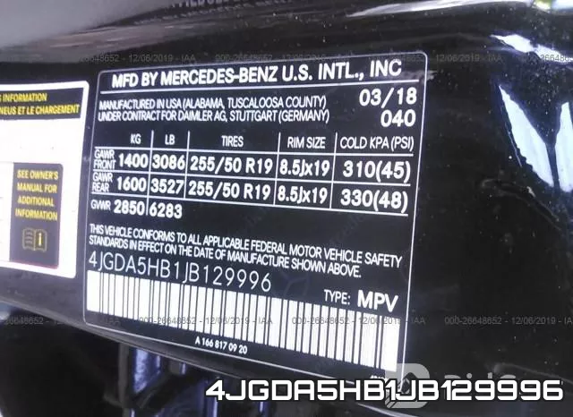 4JGDA5HB1JB129996 фото 10