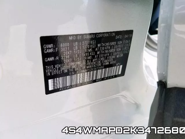 4S4WMAPD2K3472680 фото 2