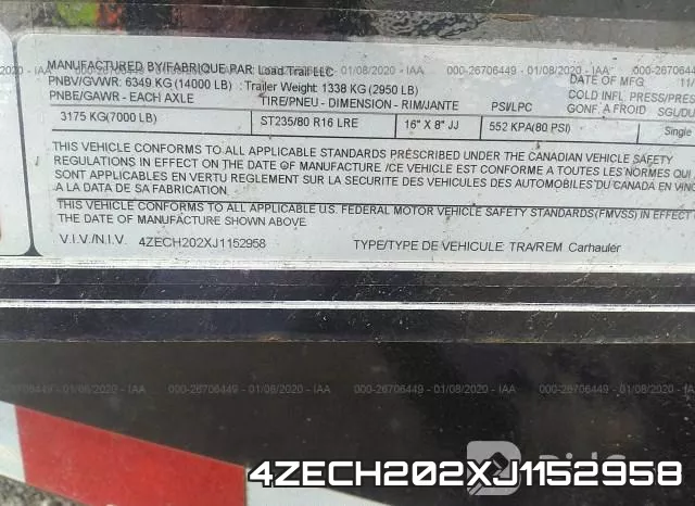 4ZECH202XJ1152958 фото 10