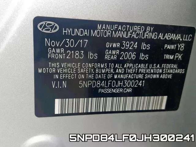 5NPD84LF0JH300241 фото 2