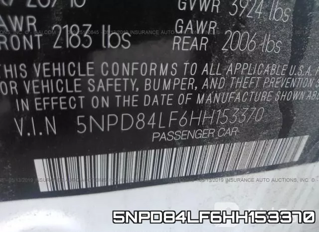 5NPD84LF6HH153370 фото 10