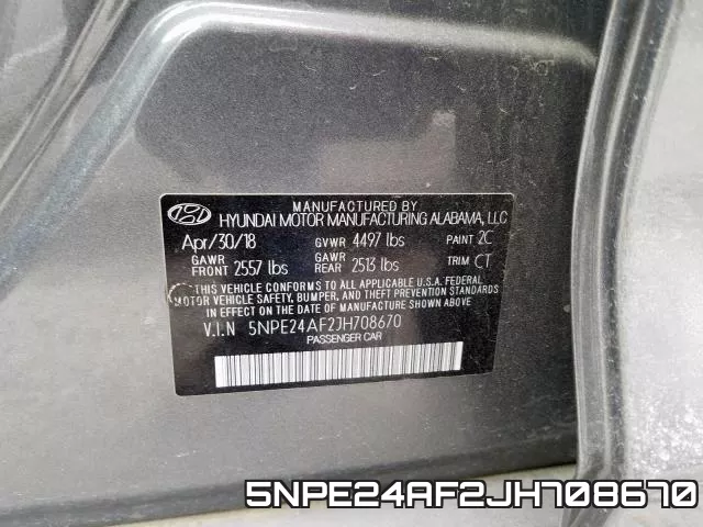 5NPE24AF2JH708670 фото 2
