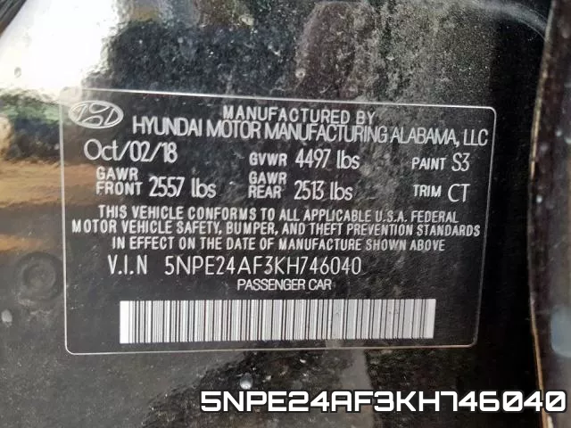 5NPE24AF3KH746040 фото 2