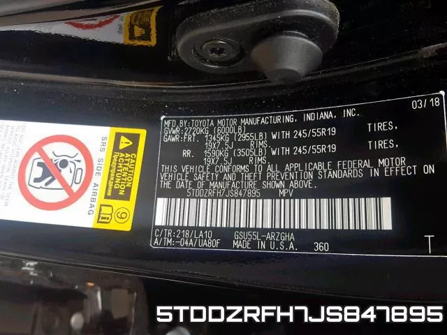 5TDDZRFH7JS847895 фото 2