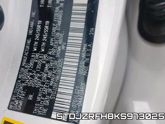 5TDJZRFH8KS973025 фото 2