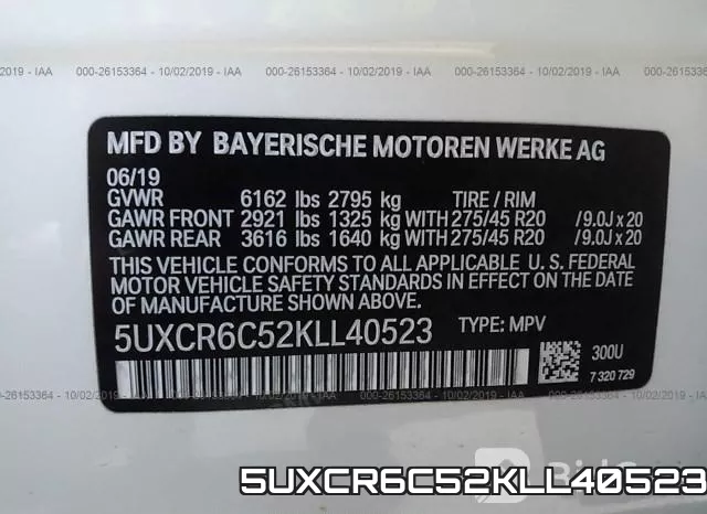 5UXCR6C52KLL40523 фото 10