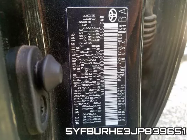 5YFBURHE3JP839651 фото 2