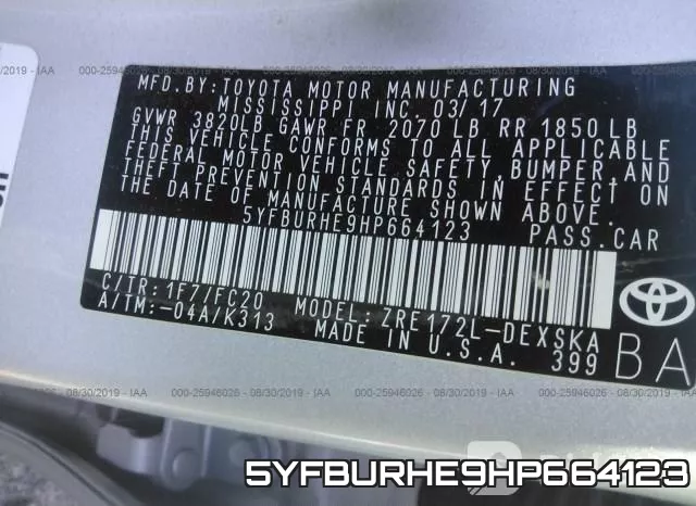 5YFBURHE9HP664123 фото 7