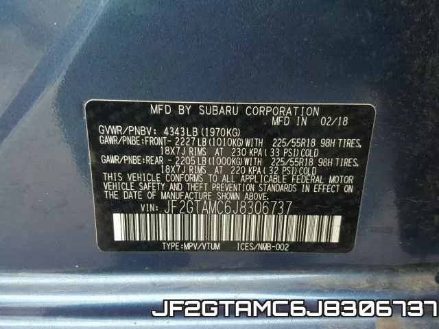 JF2GTAMC6J8306737 фото 2
