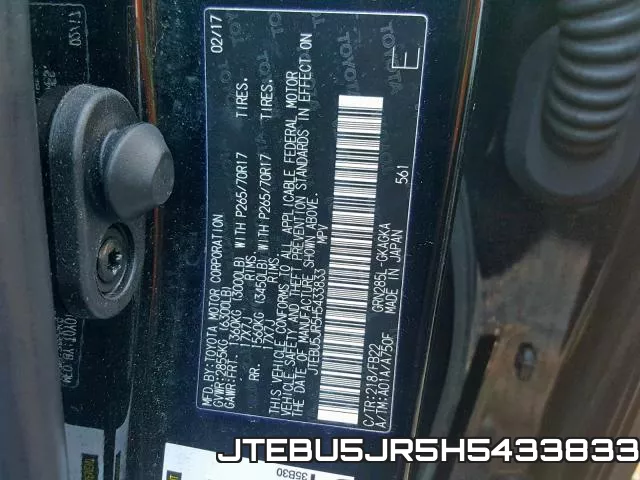 JTEBU5JR5H5433833 фото 2