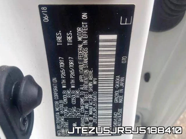 JTEZU5JR5J5188410 фото 2