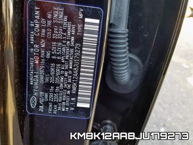 KM8K12AA8JU179273 фото 2