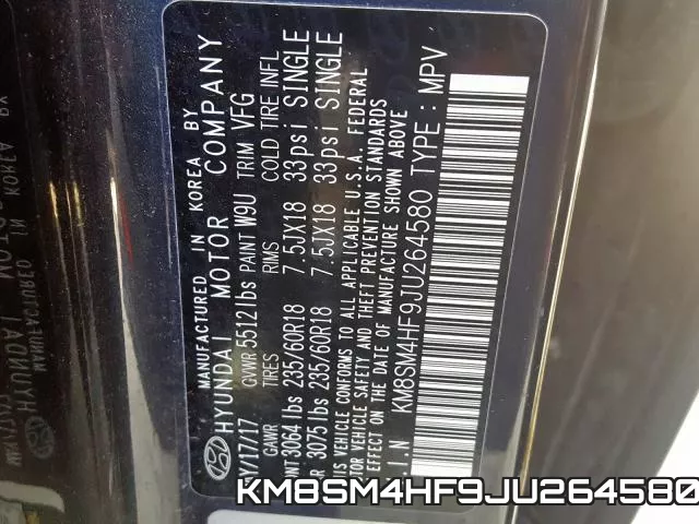 KM8SM4HF9JU264580 фото 2