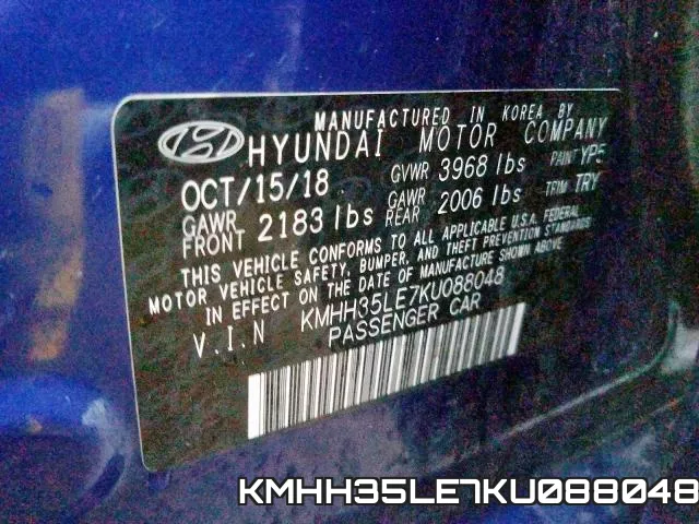 KMHH35LE7KU088048 фото 2