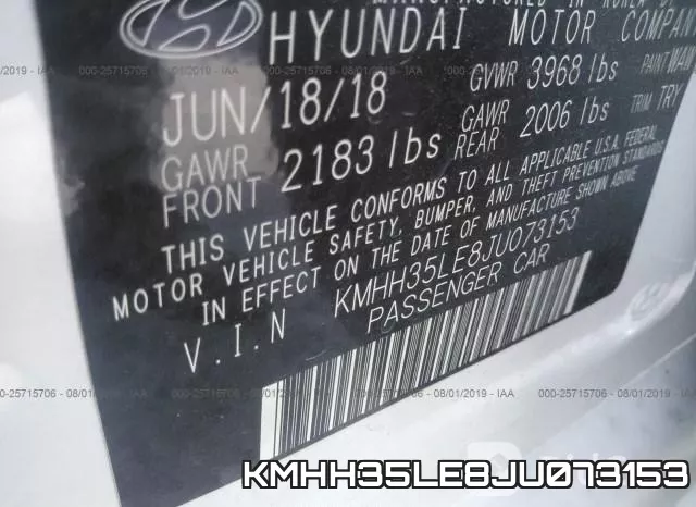 KMHH35LE8JU073153 фото 9