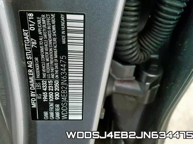 WDDSJ4EB2JN634475 фото 2