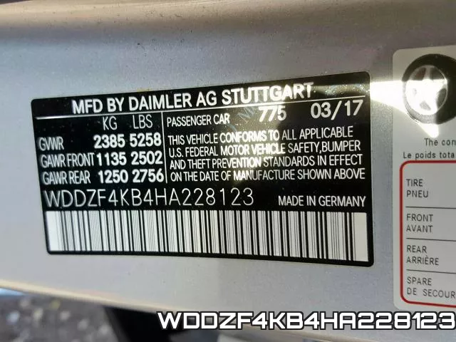 WDDZF4KB4HA228123 фото 2