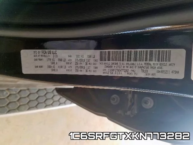 1C6SRFGTXKN773282 фото 2