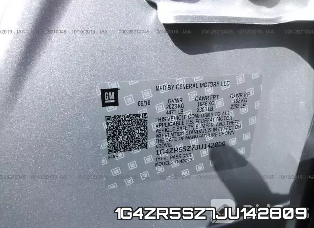 1G4ZR5SZ7JU142809 фото 10