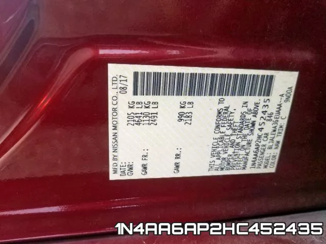 1N4AA6AP2HC452435 фото 2