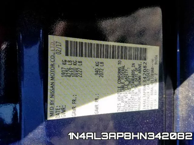 1N4AL3AP8HN342082 фото 2