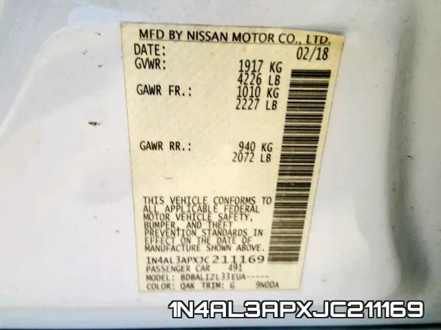 1N4AL3APXJC211169 фото 2