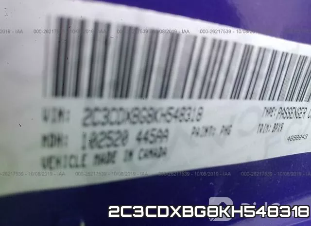 2C3CDXBG8KH548318 фото 8