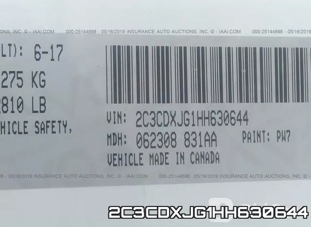 2C3CDXJG1HH630644 фото 9