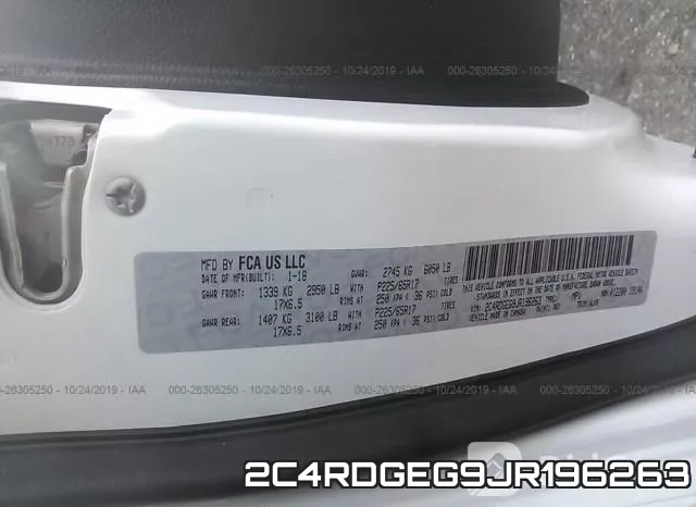 2C4RDGEG9JR196263 фото 9