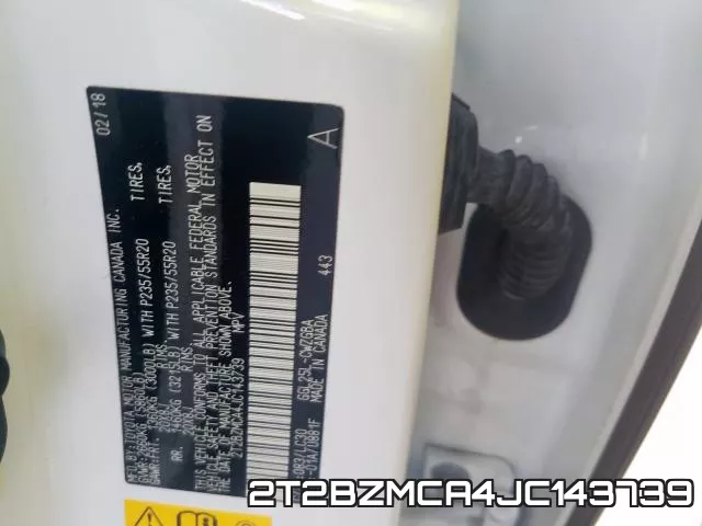 2T2BZMCA4JC143739 фото 2