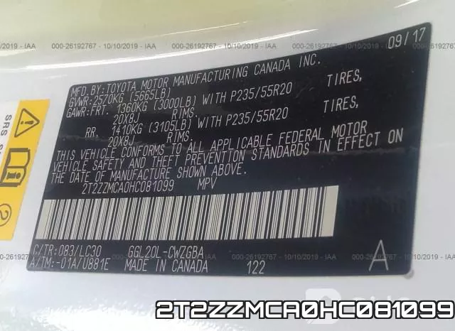 2T2ZZMCA0HC081099 фото 10