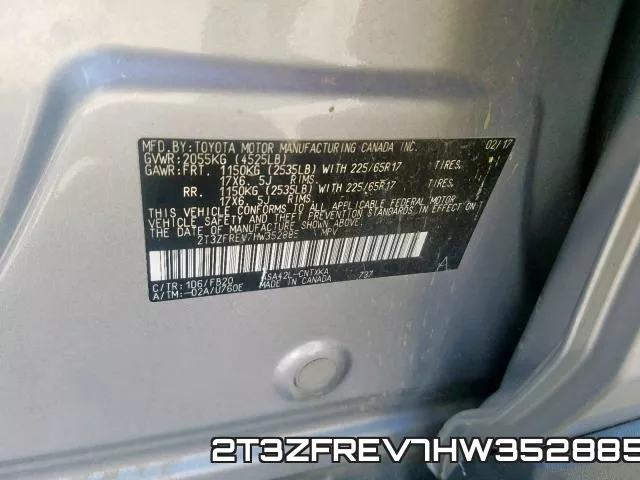 2T3ZFREV7HW352885 фото 2