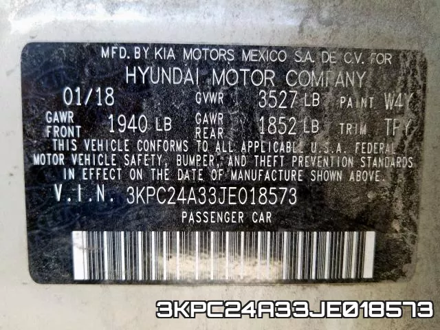 3KPC24A33JE018573 фото 2