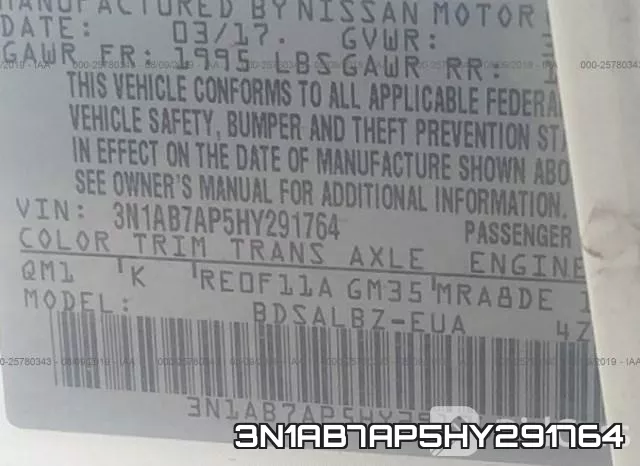 3N1AB7AP5HY291764 фото 9
