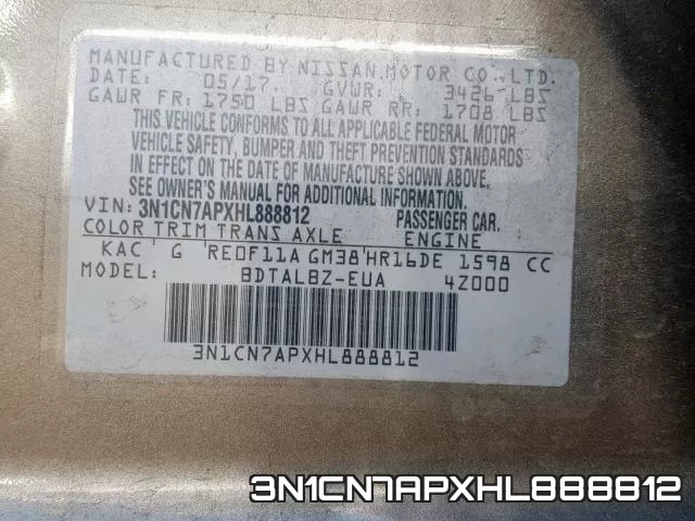 3N1CN7APXHL888812 фото 2