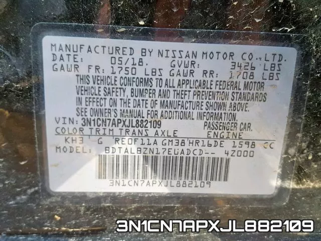 3N1CN7APXJL882109 фото 2