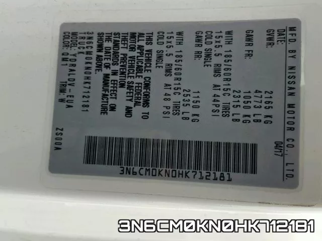 3N6CM0KN0HK712181 фото 2