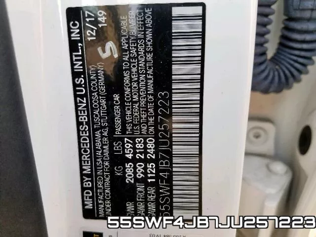 55SWF4JB7JU257223 фото 2