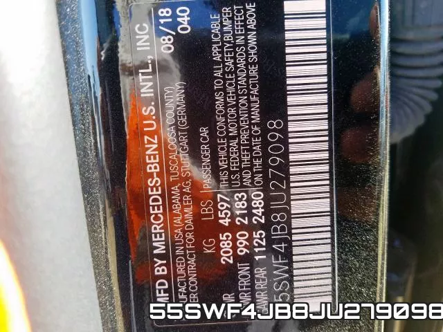 55SWF4JB8JU279098 фото 2