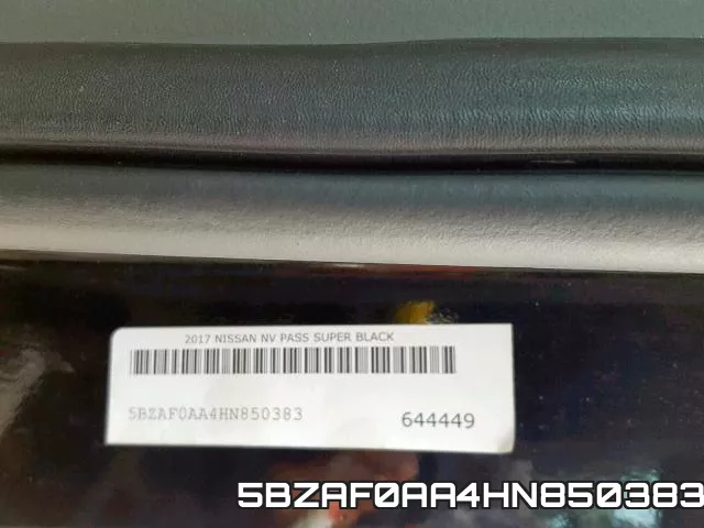 5BZAF0AA4HN850383 фото 2