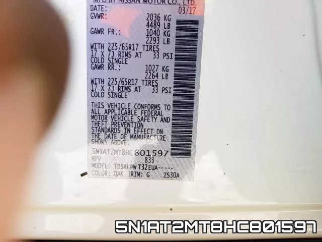 5N1AT2MT8HC801597 фото 2